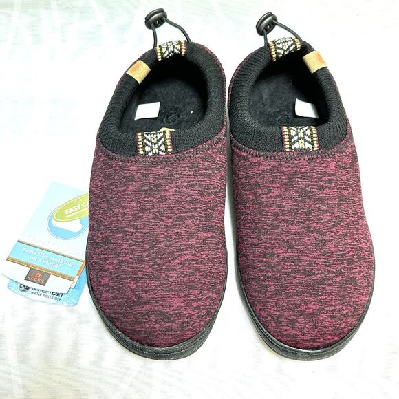 Acorn Women's Explorer Shoes Slipper, Garnet Heather, Size 6.5-7.5 - NEW - Picture 1 of 6